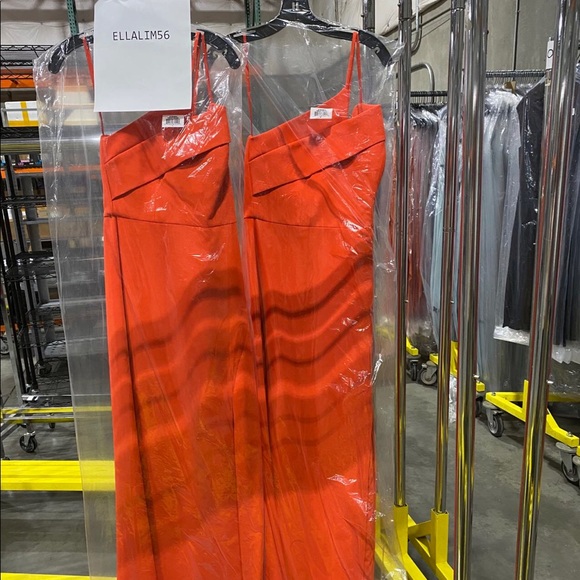 BCBGMaxAzria Slit Grown - (New) Vibrant Orange - Picture 9 of 11